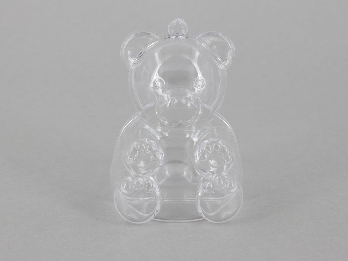 Kunststoff Bär, teilbar, 7,5x5,3x4,7cm