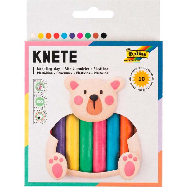 Knete 10 Stangen farbig sortiert