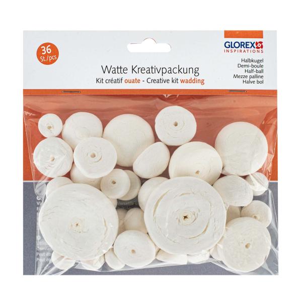 Watte Kreativpackung Halbkugel 36 St