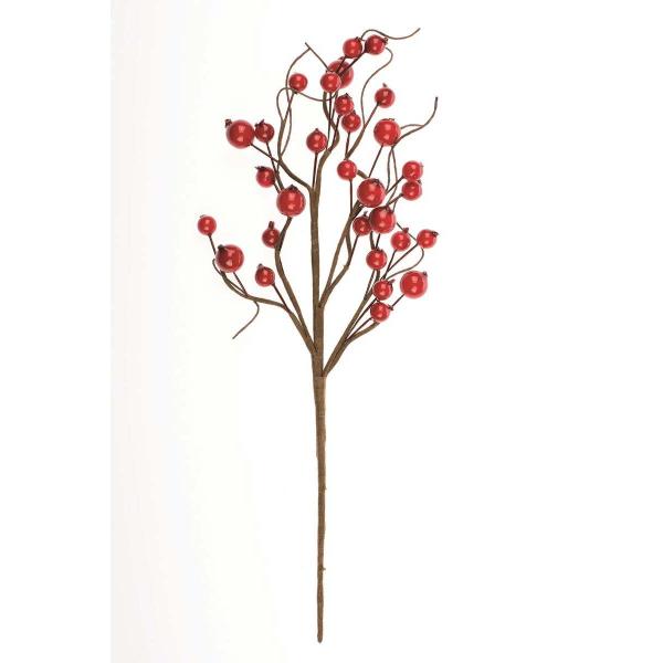 Deko-Beerenzweige, rot/braun 30cm