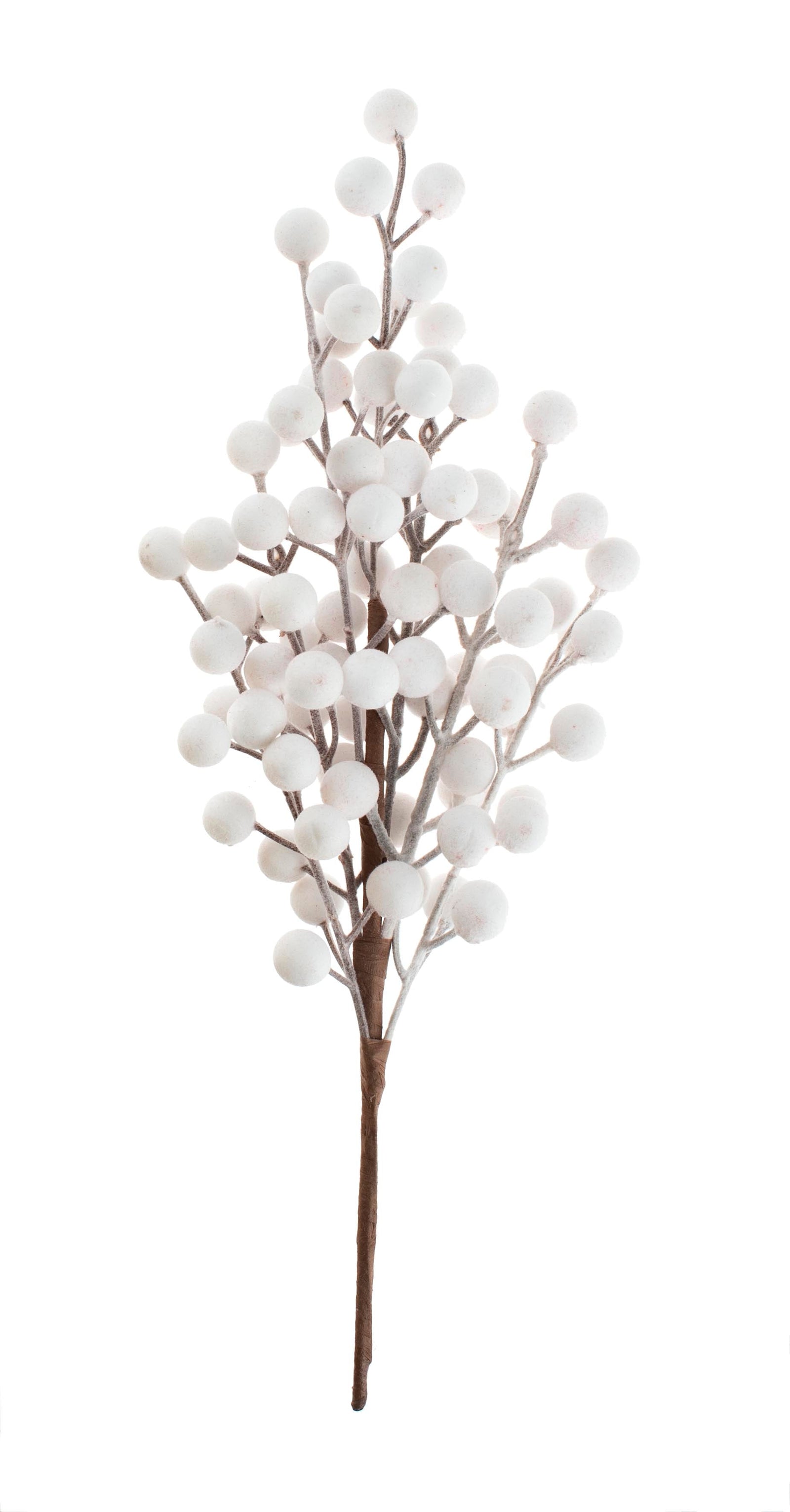 Flocken-Beerenzweig weiss Lg. 31cm