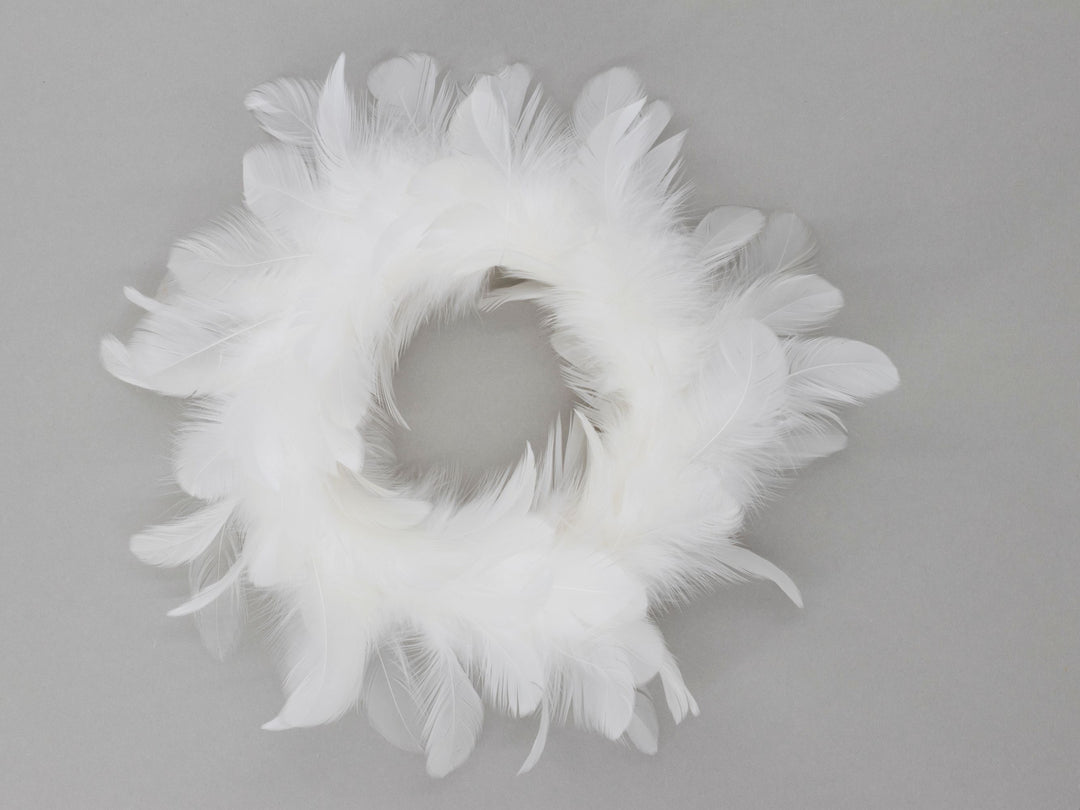 Feder-Kranz Dia: 16cm