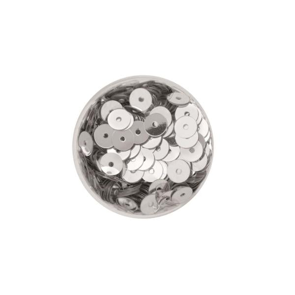 Paillettenscheiben silberfb. 6mm 7gr