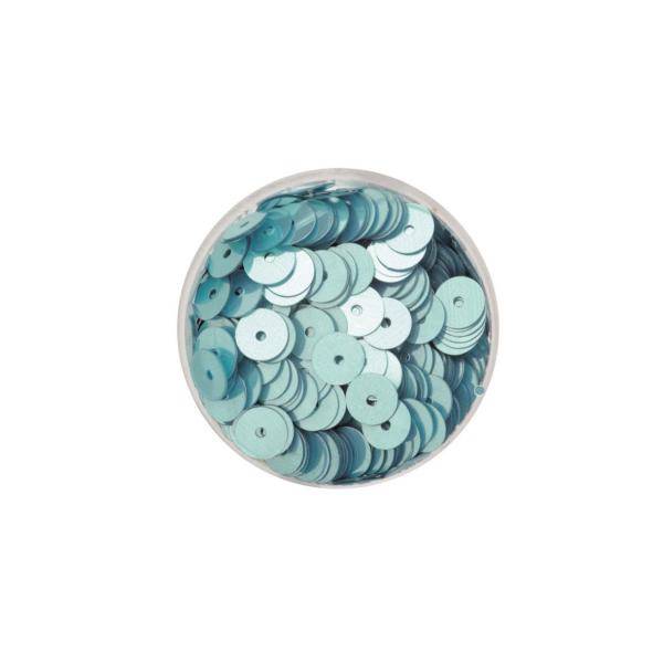 Paillettenscheiben aqua 6mm 7gr