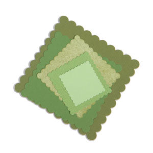 Stanz Set 6 Stück Framelits - Quadrate Jakobsmuschel