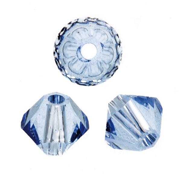Schliffspitzperle Swarovski 4mm 25 Stück hellsafir