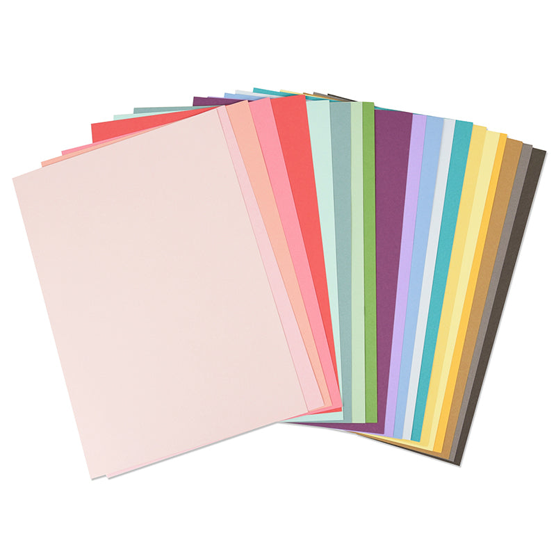 Surfacez - Cardstock-Pack, 20 Farben, 80 Blatt