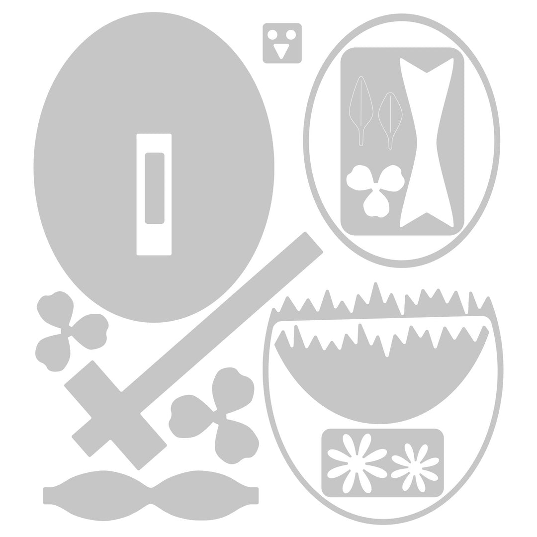 Thinlits Stanzset 12 Stück - Küken in Eierschale by Georgie Evans