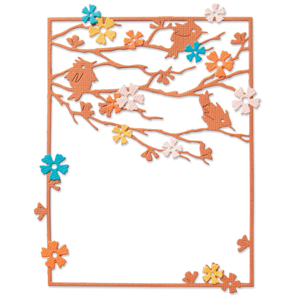 Thinlits Stanzset 2 Stück - Waldrand Kartenvorderseite