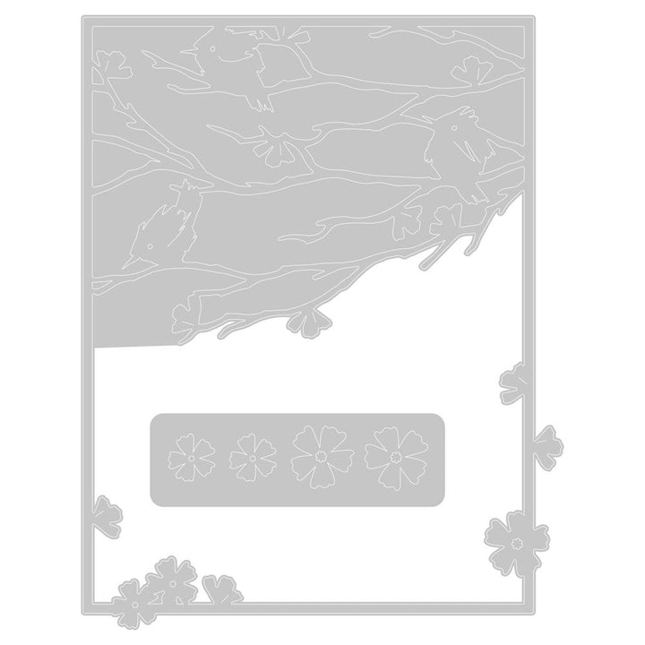 Matrices de découpe Thinlits (2 pièces) - Face avant de carte Bordure forêt