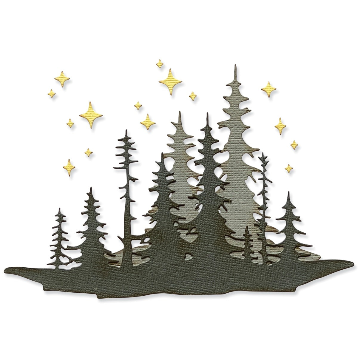 Thinlits Stanzset 3 Stück - Waldschatten von Tim Holtz