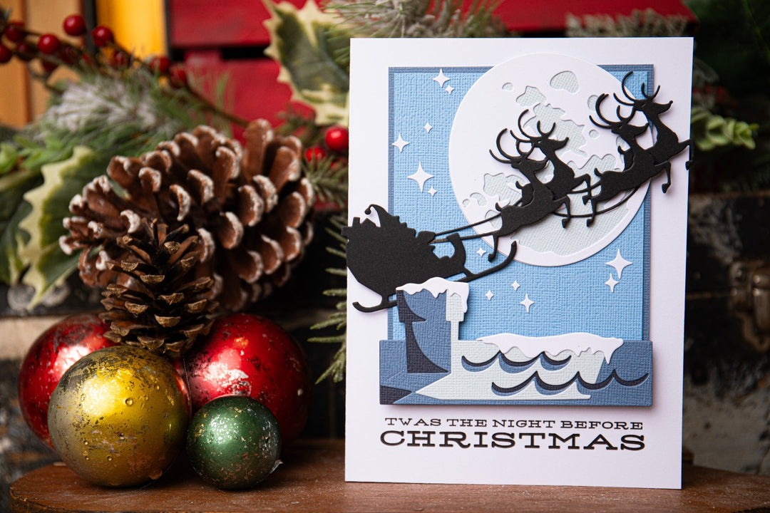 Thinlits Stanzset 3 Stück - Renntierschlitten by Tim Holtz