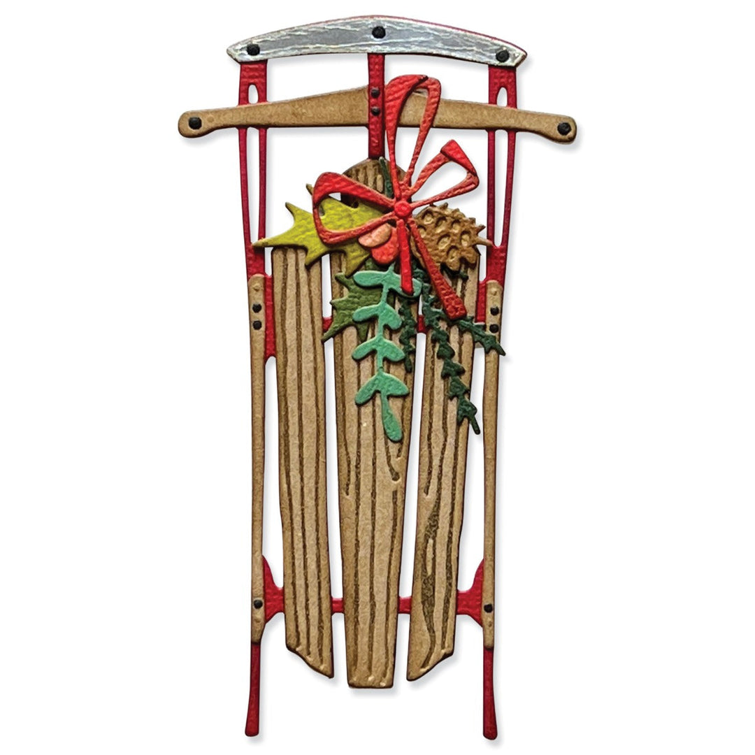 Stanzset 12 Stück - Vintage Schlitten by Tim Holtz