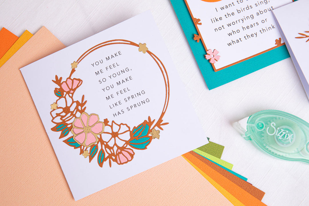 Thinlits Stanzset 7 Stück - Blumenkranz