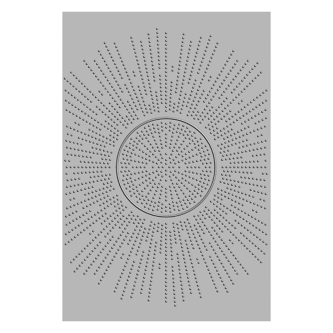 3-D Textured Impressions Prägefolder - Cosmopolitan, hell strahlen von Stacey Park