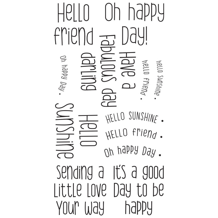 Klarsichtstempel-Set 12 Stück - Ein bisschen Liebe senden Set