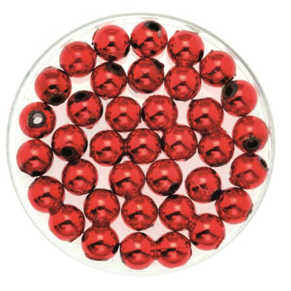 Dekoperlen 75 g 6mm rot