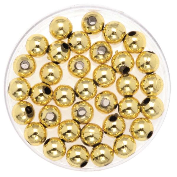 Dekoperlen 75 g 6mm goldfarben
