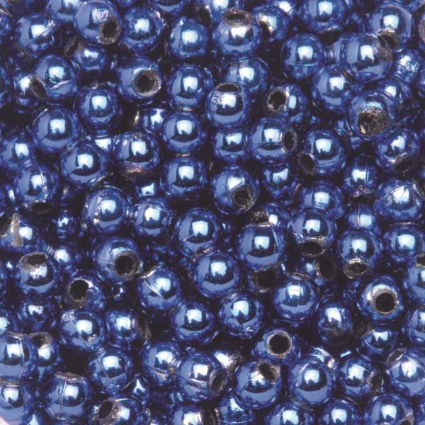 Dekoperlen 75 g 10mm royalblau