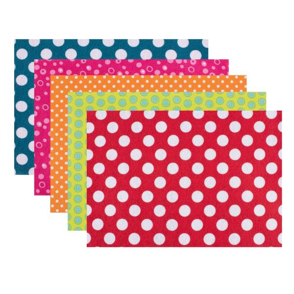 Filz-Packung 5er Set, Kreise 20x30cm