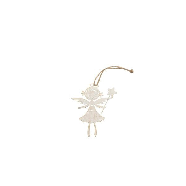 Metallhänger Engel shabby chic, 10,2x8,5x0,2cm