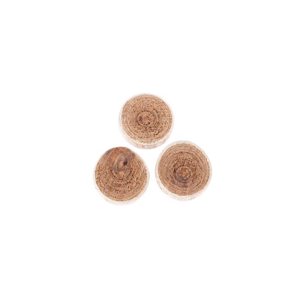 Holzscheiben, natur, Robinia 3-5cm, Dicke:0,5cm, 20St.