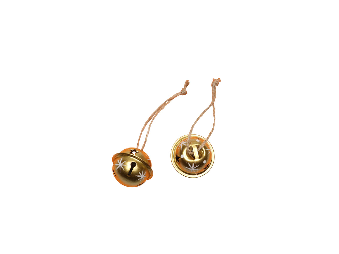 Metall-Glöckchen, gold 4St., 3x3x2,7cm
