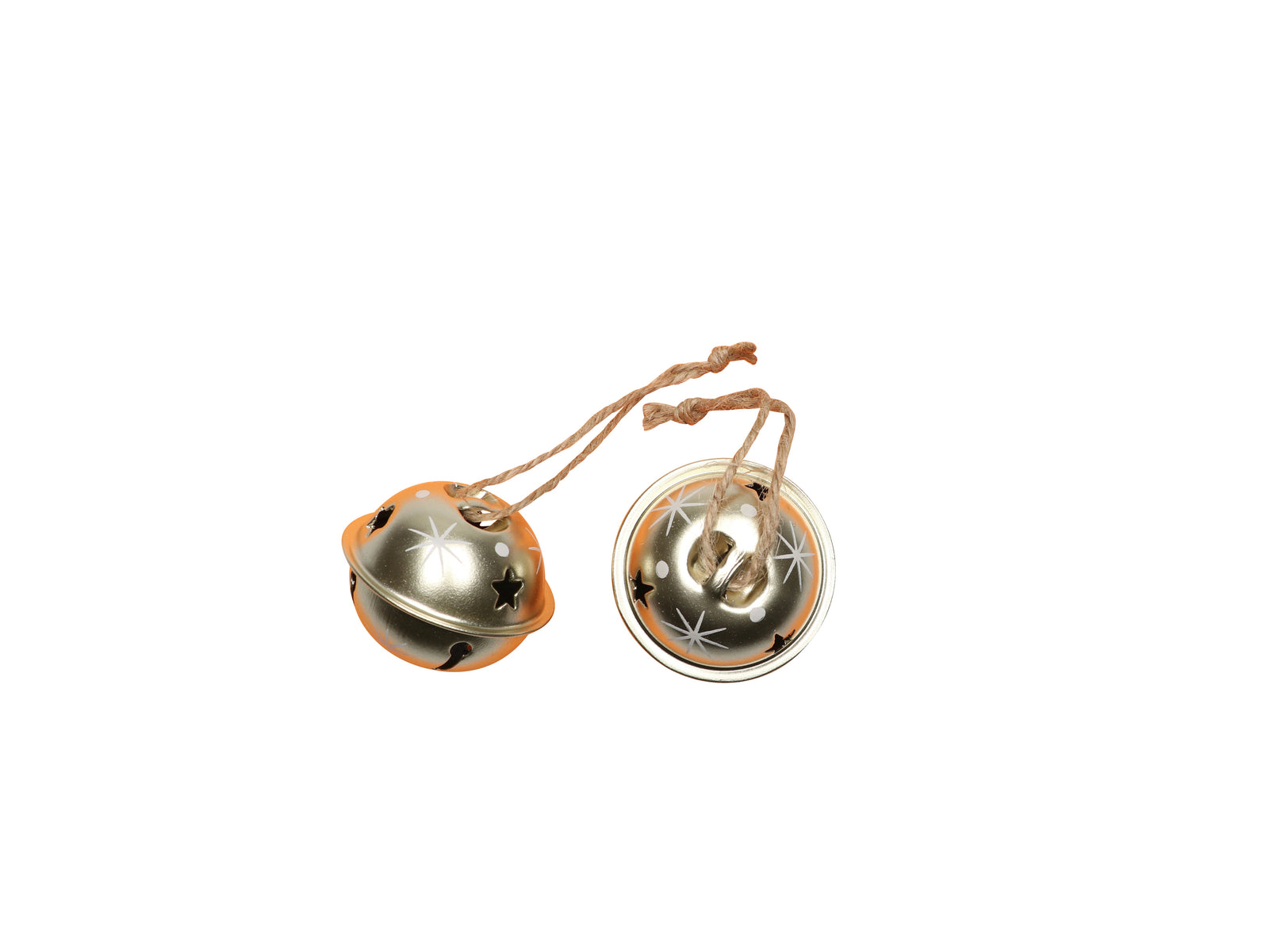 Metall-Glöckchen, champagner 2St., 4x4x3,3cm