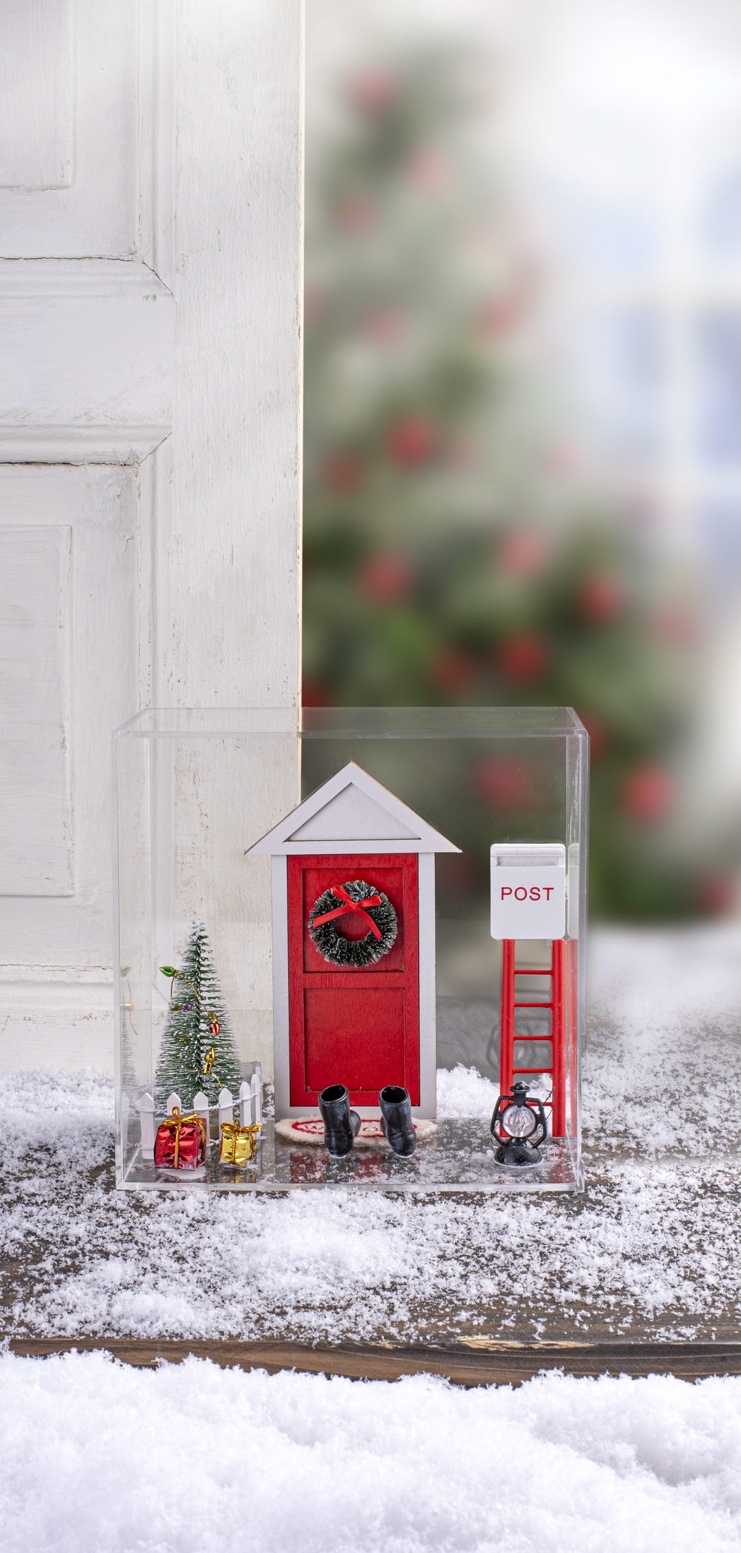 Wichtel-Set, rot/weiss