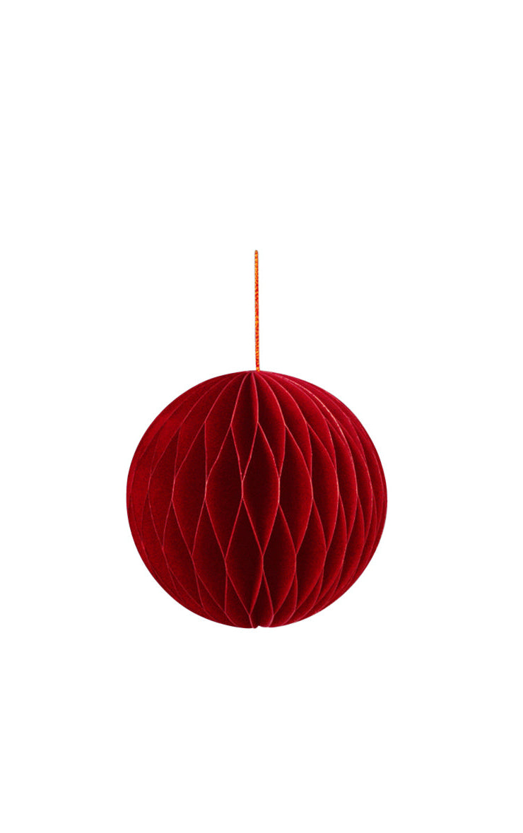 Wabenkugel mit Hänger, rot