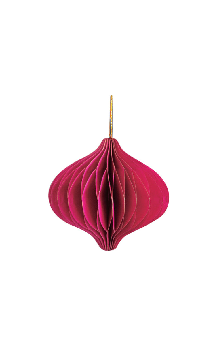 Wabentropfen mit Hänger, pink