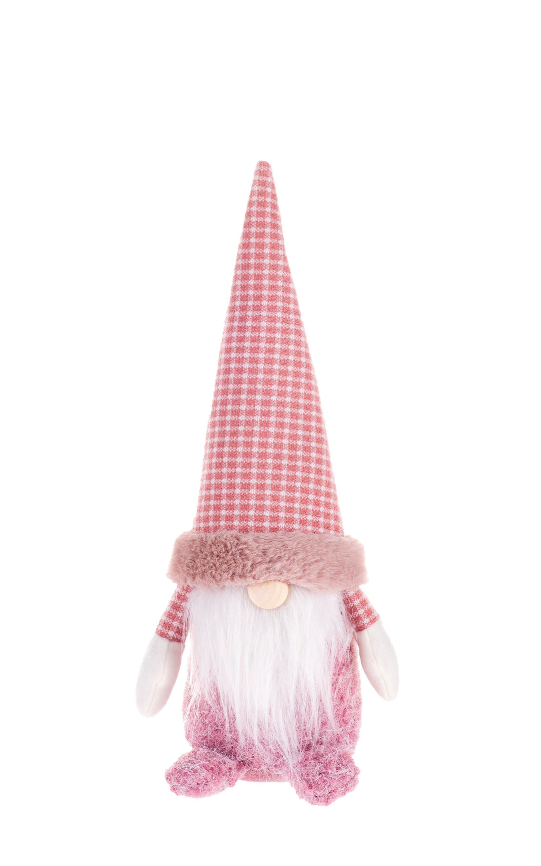 Wichtel sitzend, rosa 10x8x28cm