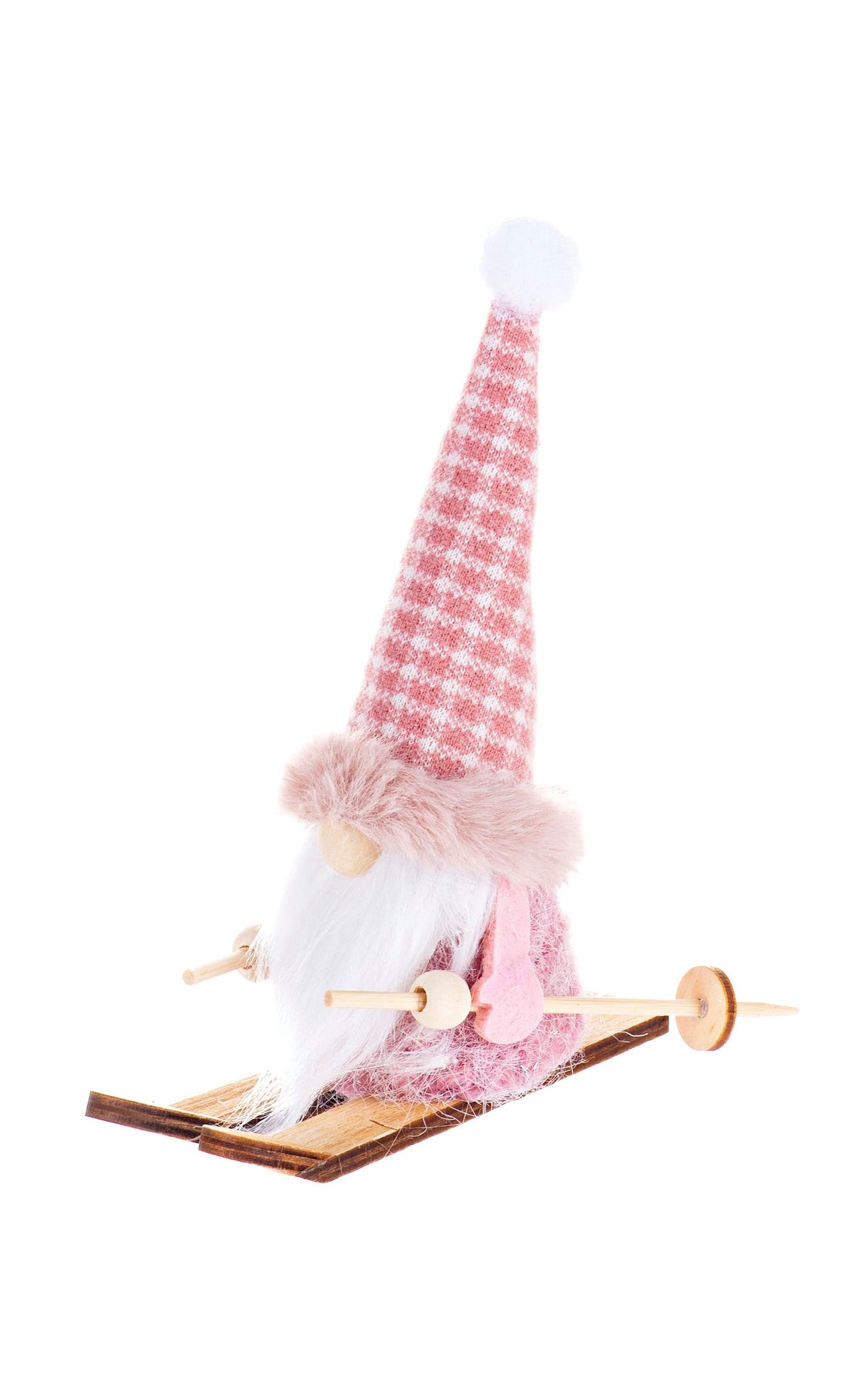 Wichtel Skifahrer, rosa - Kidis Art