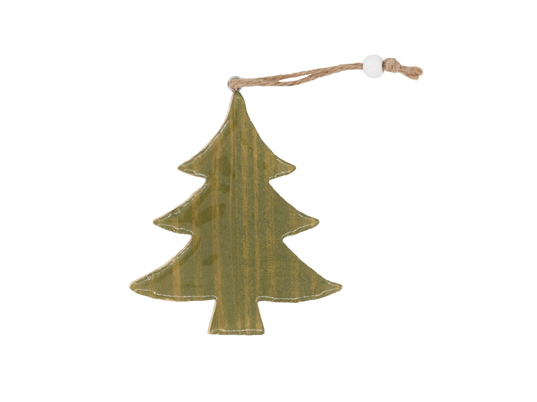 Holz-Baum grün mit Hänger