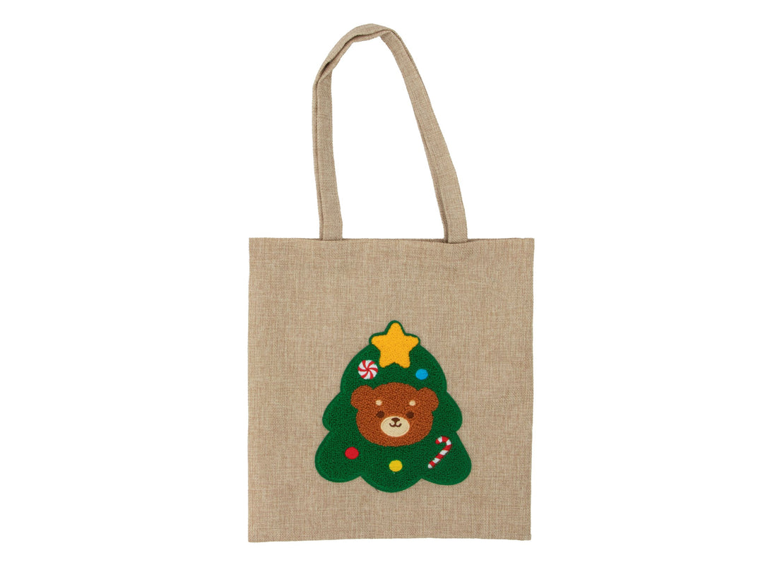Jutesack Tannenbaum mit Bär