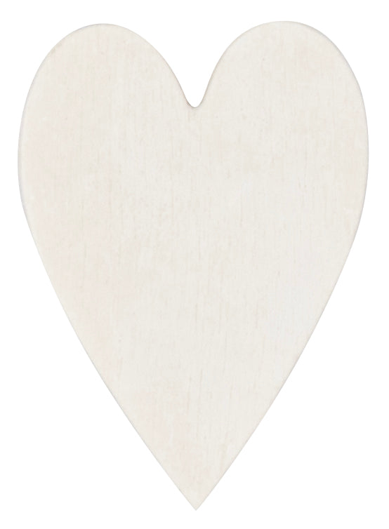 Streuteile Herz, weiss 2,5cm, 18St., FSC