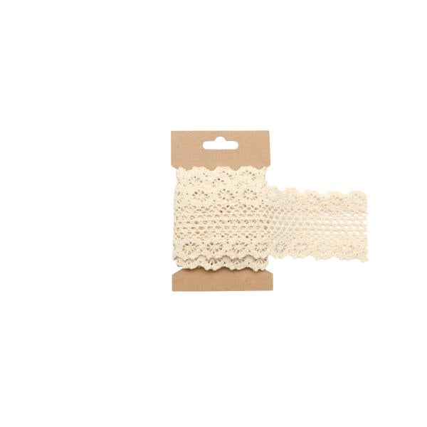 Spitzenband, beige 6cmx200cm