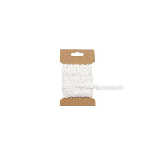 Spitzenband, weiss 1,3cm x600cm