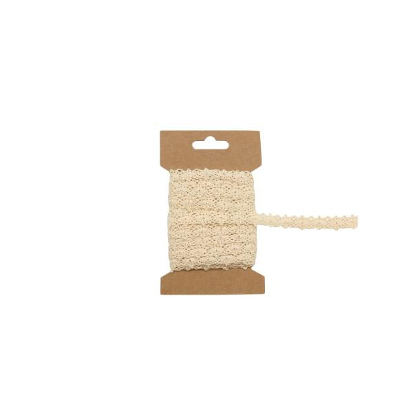 Spitzenband, beige 1,3cm x600cm