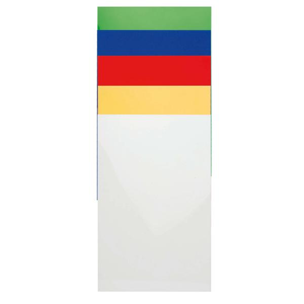 Folie transparent A3 30x42cm 0,35mm 5x2St sortiert