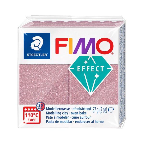 Fimo effect 57g rose gold glitter