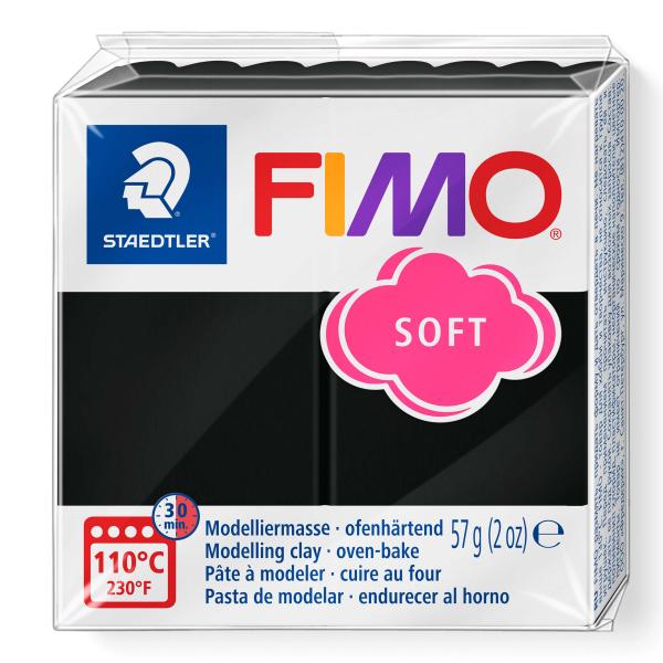 Fimo Soft 57g schwarz