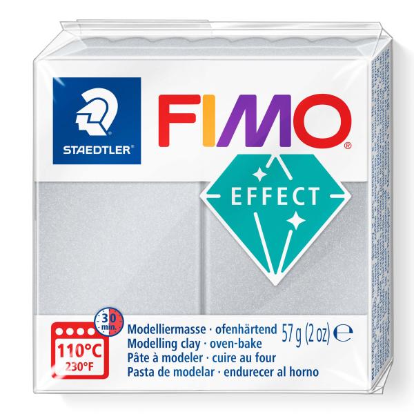 Fimo effect 57g "pearl light silver"