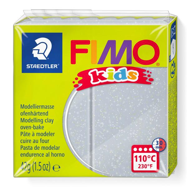 FIMO kids 42g Glitter silber