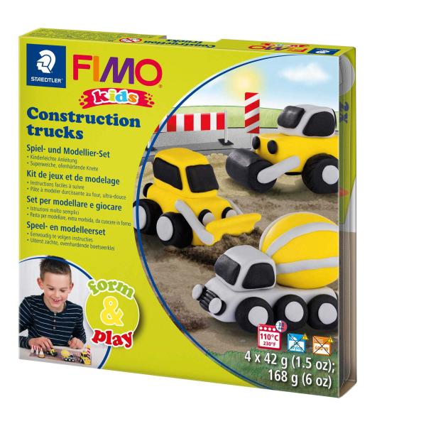 FIMO kids form & play Set Construction Trucks