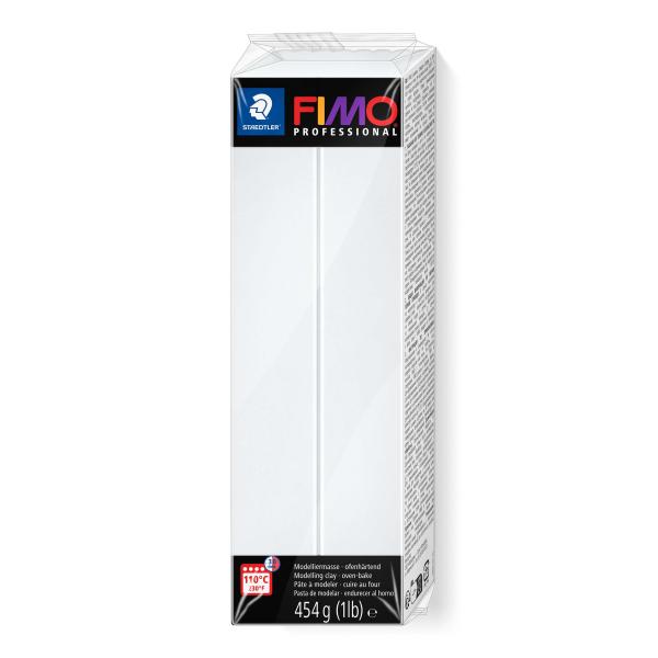 FIMO prof. Großblock 454gr. Farbe weiß