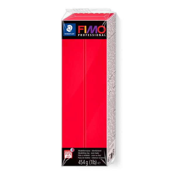 FIMO prof. Großblock 454gr. Farbe reinrot