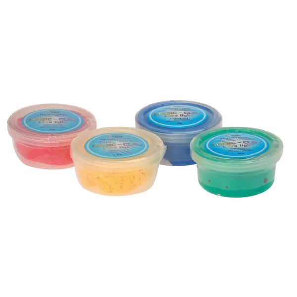 Magic-Clay ultra-light 4x40g gelb, rot, blau, grün