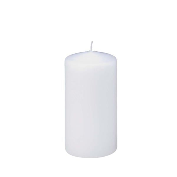 Flachkopfkerzen weiss 60mm/120mm mit Banderole