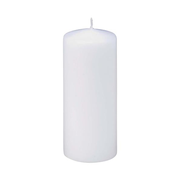 Flachkopfkerzen weiss 60mm/150mm in Cellophan